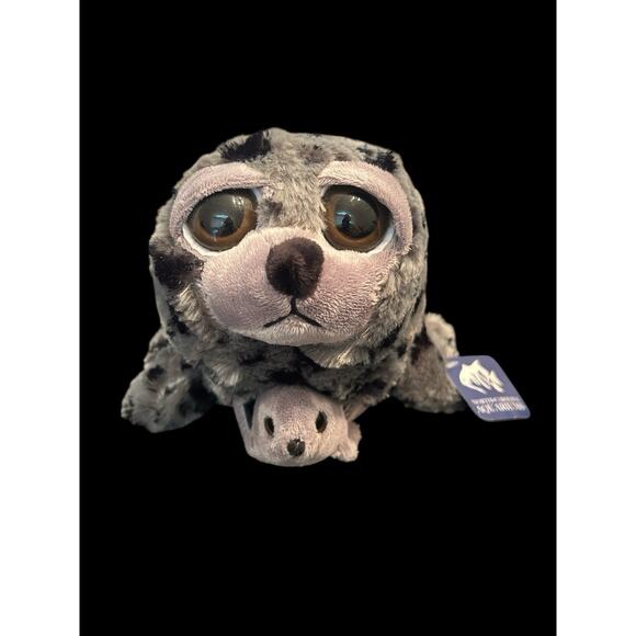 Spotted Seal Mother and Baby 14" The Petting Zoo Stuffed Animal Plush - Picture 1 of 6